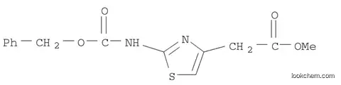 Molecular Structure of 103053-97-0 (Methyl 2-(2-(((benzyloxy)carbonyl)aMino)thiazol-4-yl)acetate)